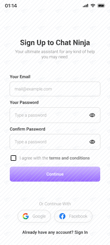 Sign Up