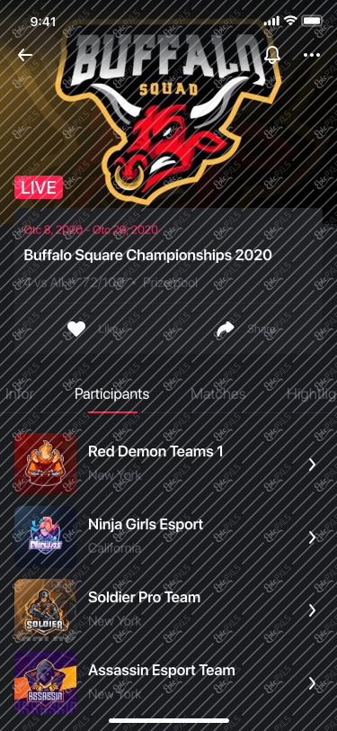 27. Tournament Details - Participants