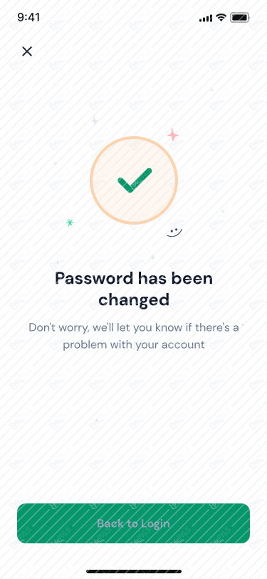 4.5 Reset Password - Success - Dark
