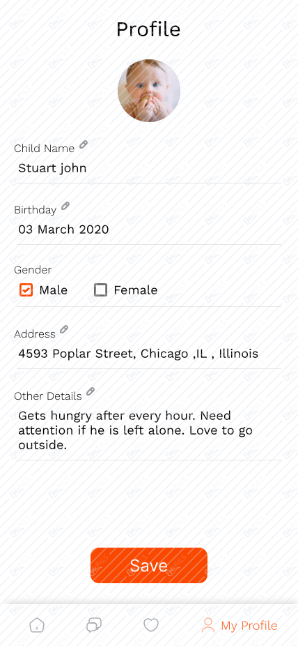 my profile