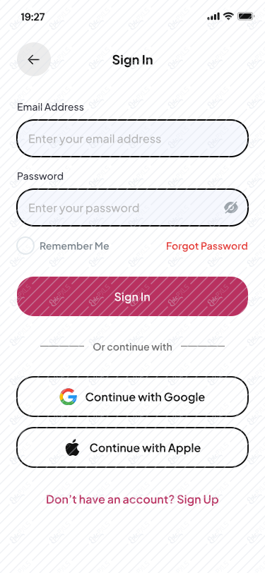 Sign In  - Email