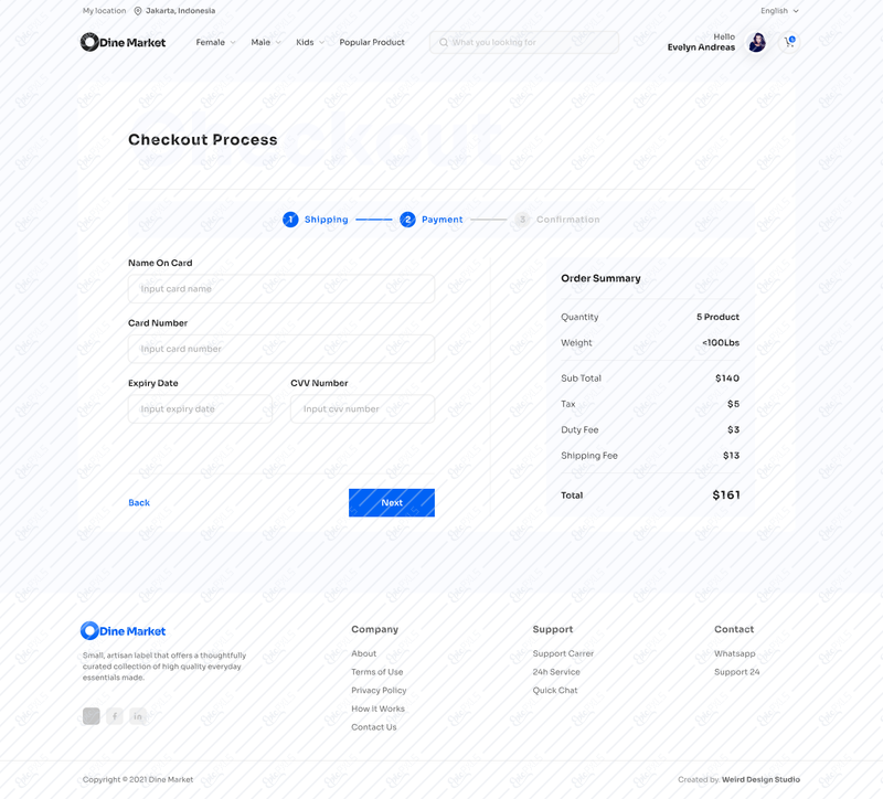 eCommerce-Input Payment Details