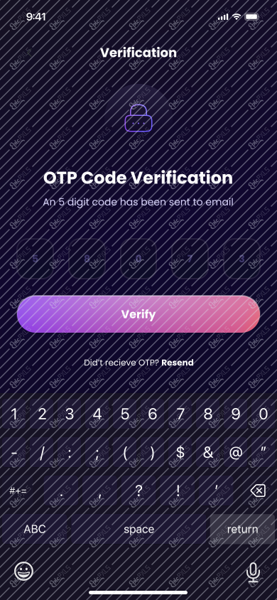 ↳  OTP Code Typing