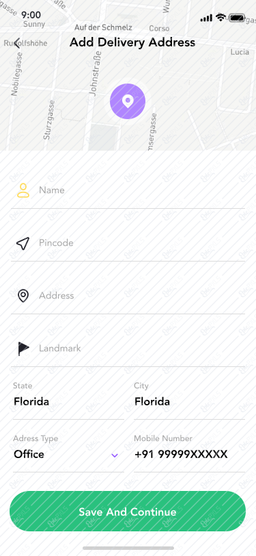 25 Select location on map