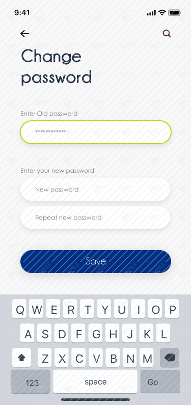 CHANGE PASSWORD