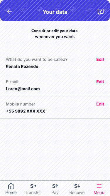 Your data
