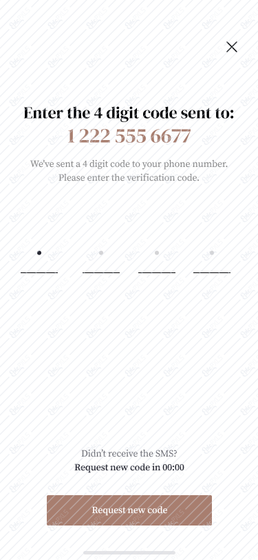 Phone Verification - Request new code