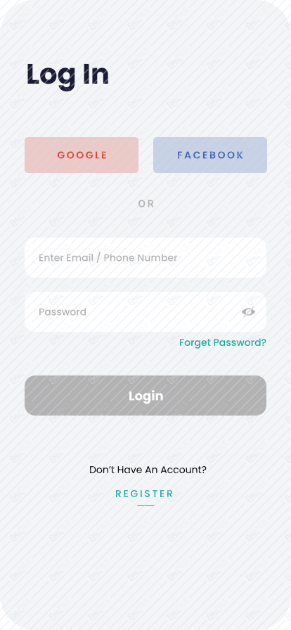 Login - Empty State
