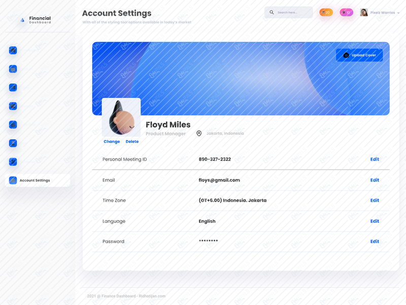 9.2 Account Settings