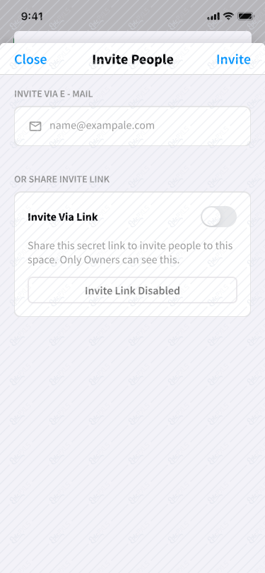 Invite People