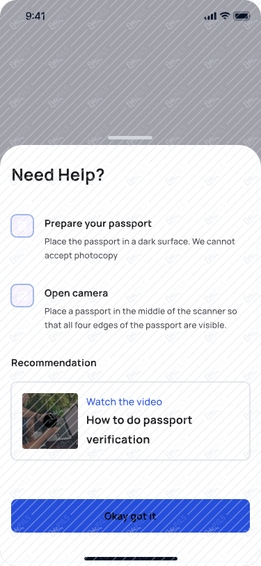 Scan Passport - Help