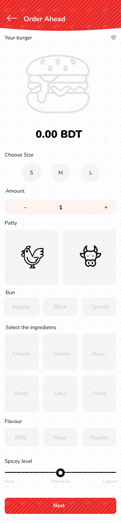 Preorder burger