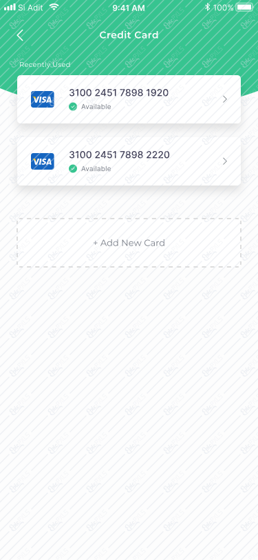 Select Payment - Credit Card
