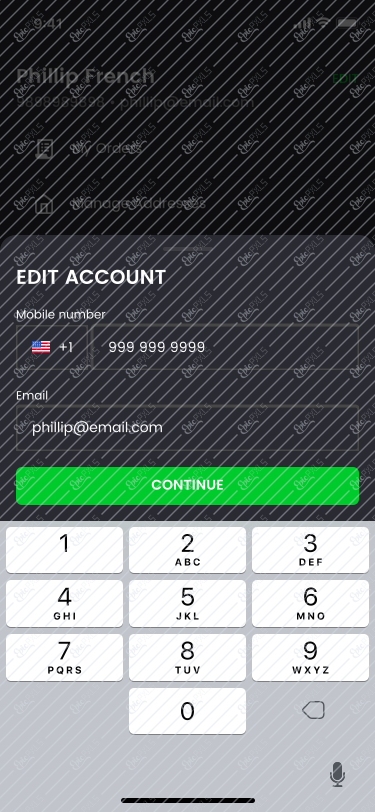 14 Profile edit number _ Black