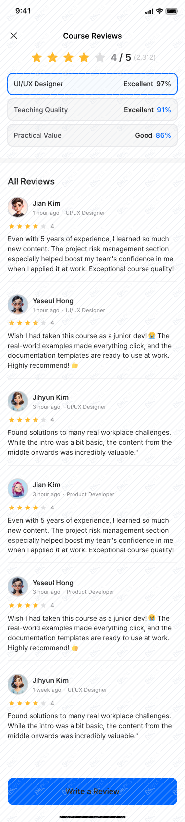 [Explore] Course Details_Course Reviews