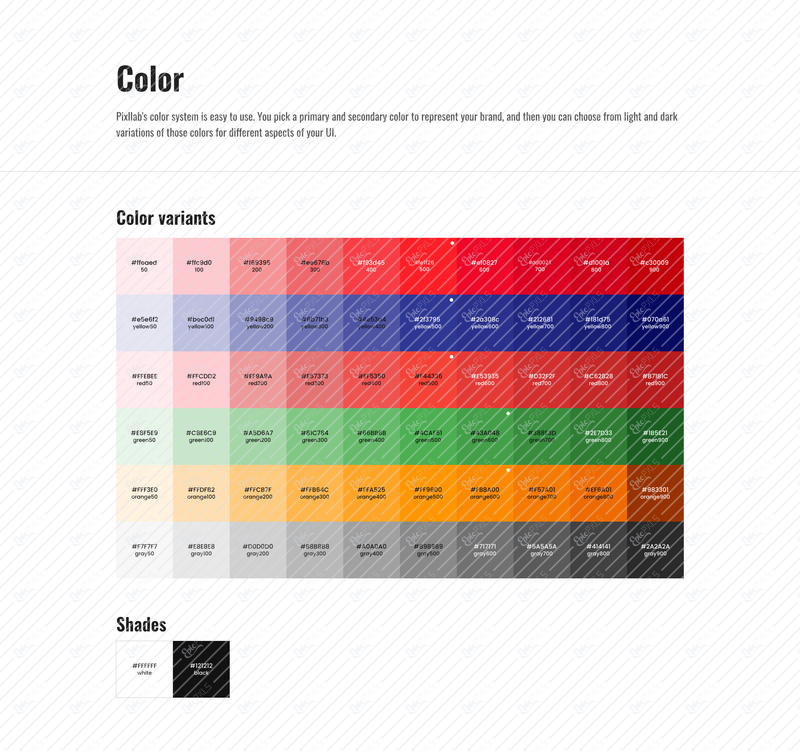 Color palette