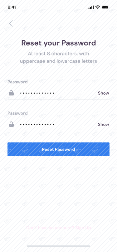 Reset your Password