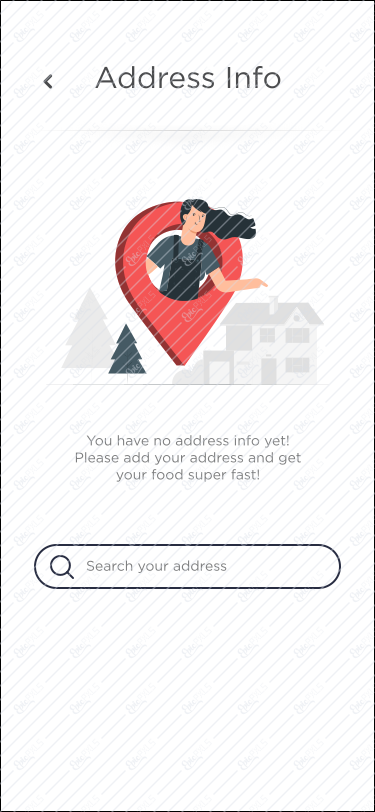 Address Info Screen 6 - Empty Address