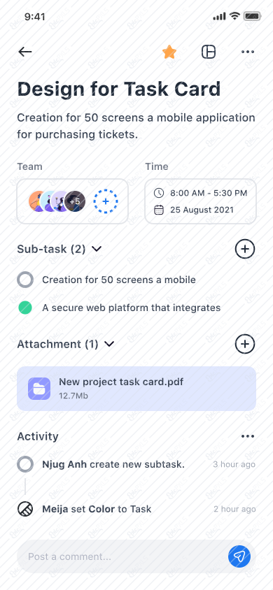 Dashboard/project/Task