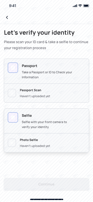 Verify Identity - Empty