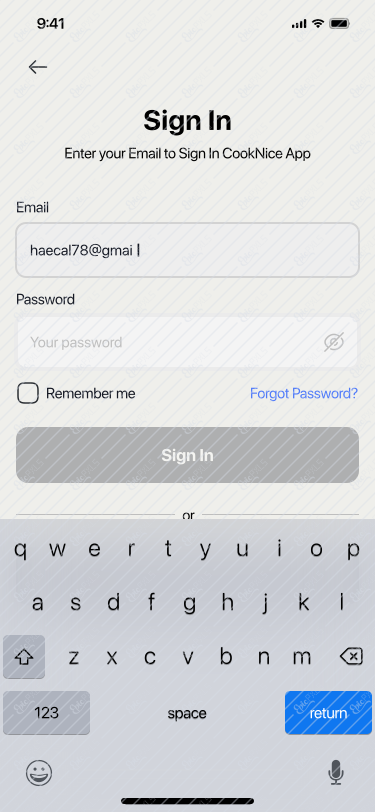 Sign In Input