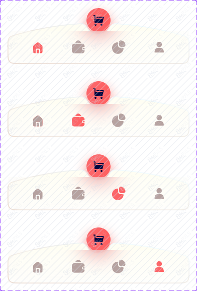 Bottom Navigation/Futuristic