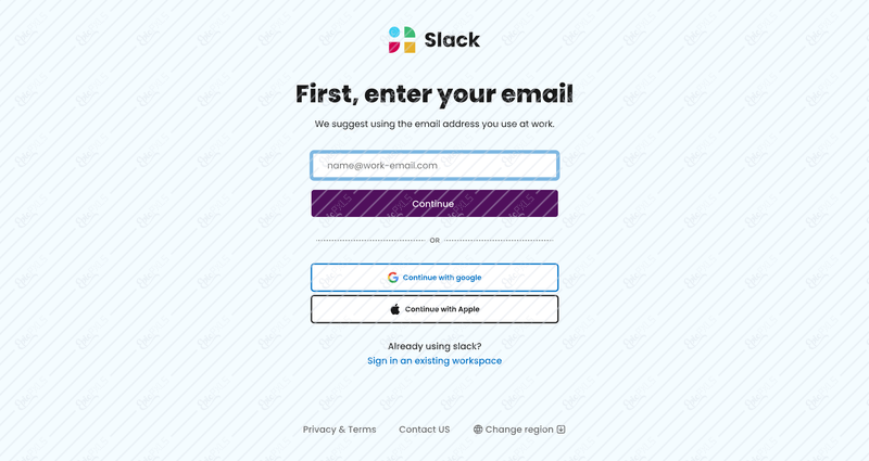 1 Sign up