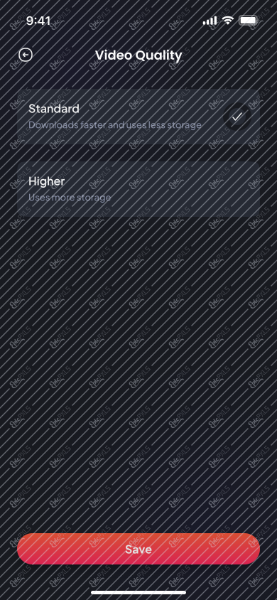 Setting - Video Quality