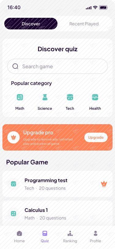 Quiz - Discover