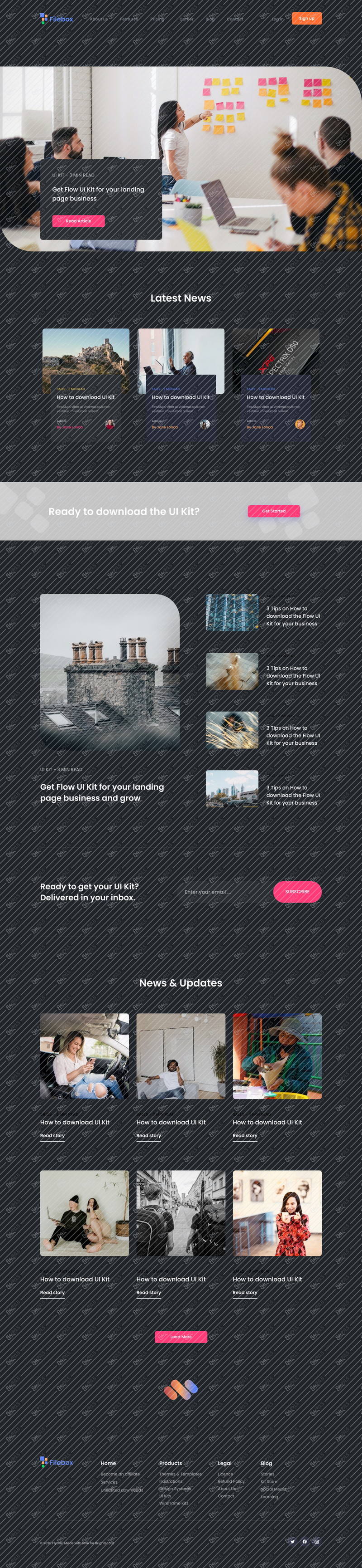 Blog / Dark / Desktop