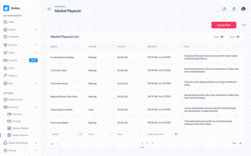 35_Payments - Market Payouts