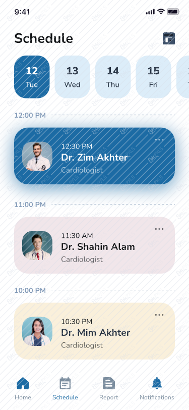Schedule Page