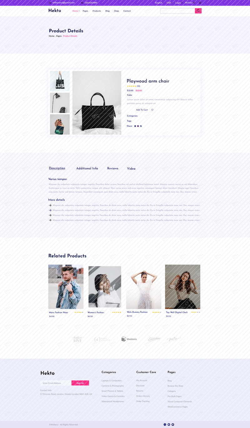product details