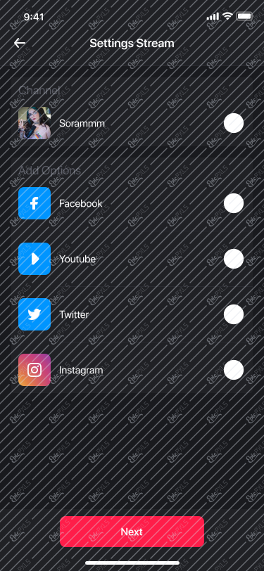 22. Add new - Go Live - Settings 1