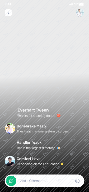 06_Doctor Live Chat screen