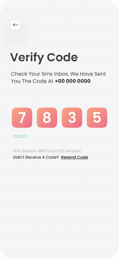 Phone Verification Code - Active State