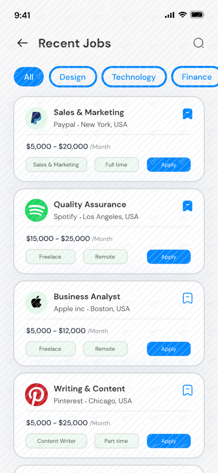 3.2: Recent jobs