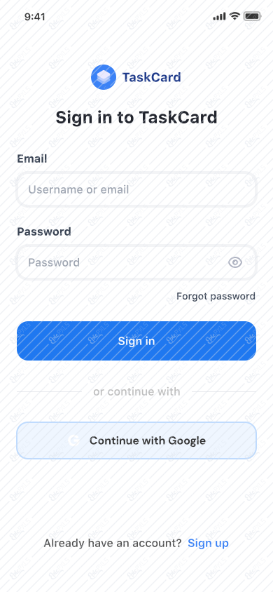 Sign in