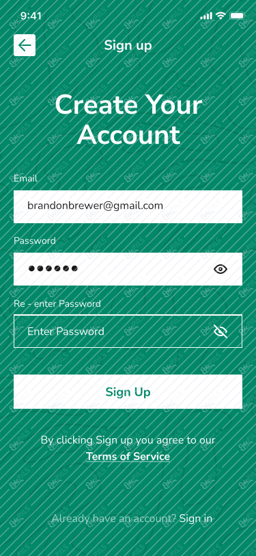 Sign Up