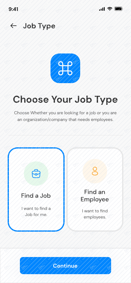 2.2: Choose job type