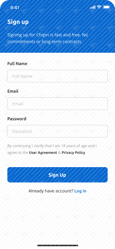 Sign Up