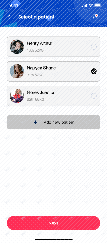 20 - Select a patient