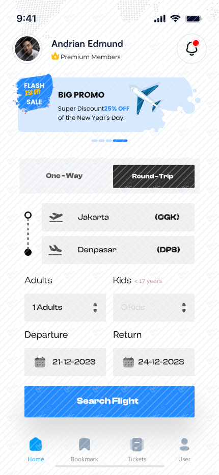Home App –  Round Trip