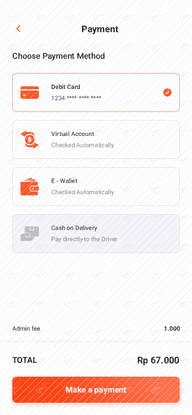 screen 4 - payment