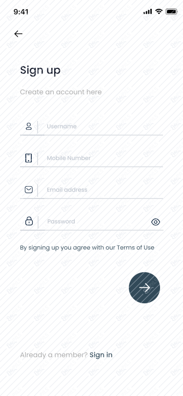 Sign up