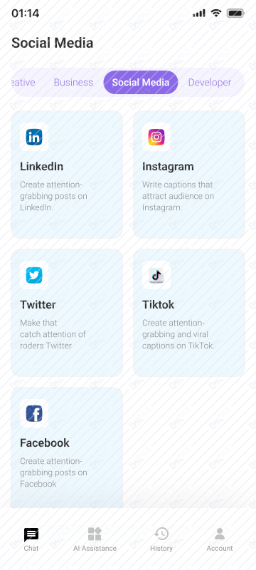 AI Assistance_Social Media