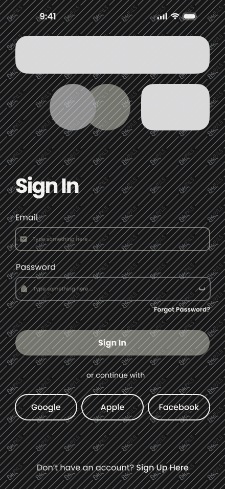 Sign in Screen