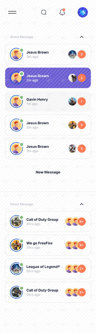 🎮 7 - Chat - List - Mobile