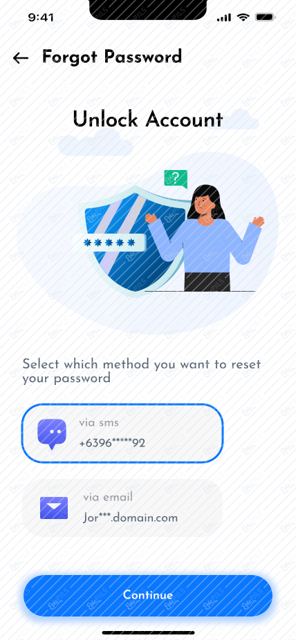 Forgot Password Screen