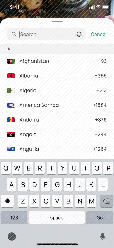 2_Registration_Select country code